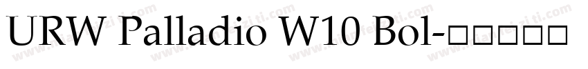 URW Palladio W10 Bol字体转换